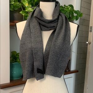 Express Cashmere Silk Blend Winter Scarf Gray Unisex 64" x 8" VGUC